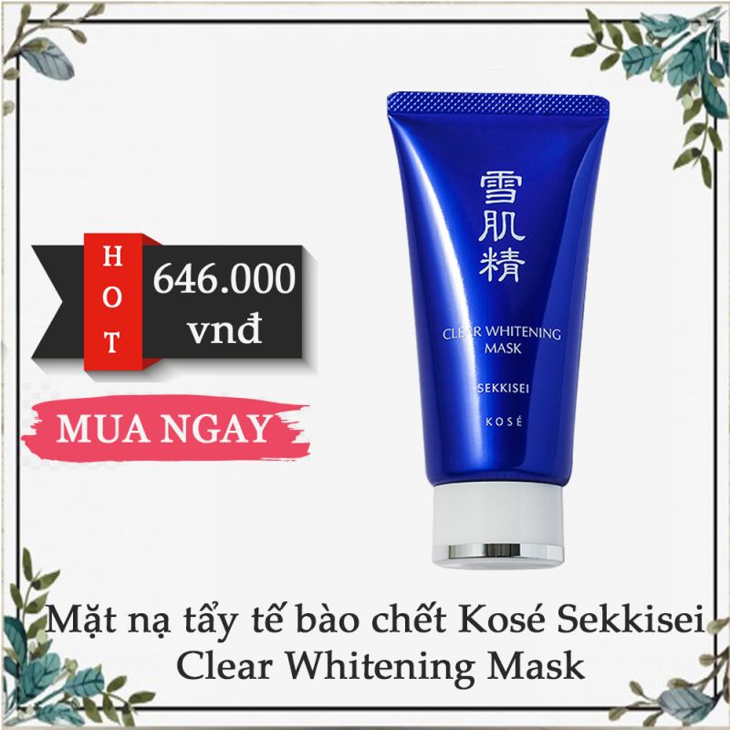 Mặt nạ tẩy tế bào chết Kosé Sekkisei Clear Whitening Mask