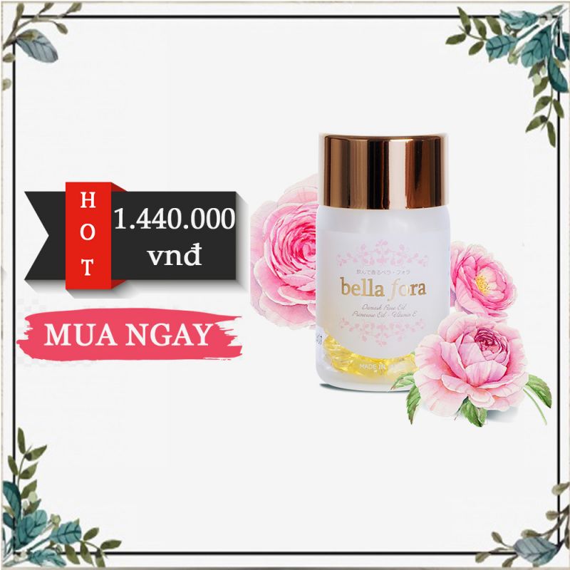 Viên uống tinh chất hoa hồng Bella Fora 35 viên