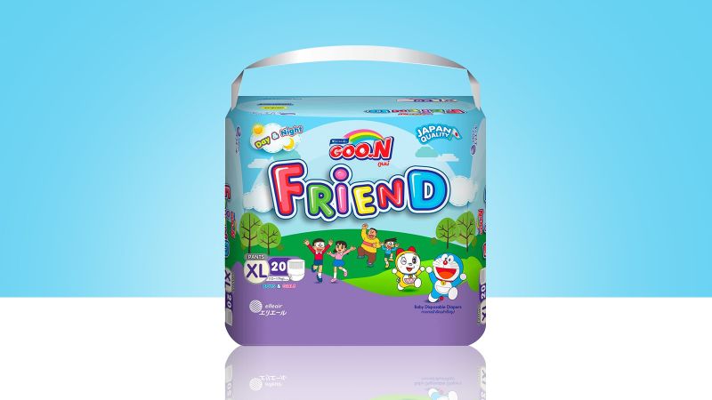 Bỉm - Tã quần Goo.N New Friend size XL 20 miếng (Cho bé 12 - 17kg)