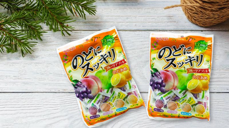 Combo 2 gói kẹo trái cây Kasugai (118g) 