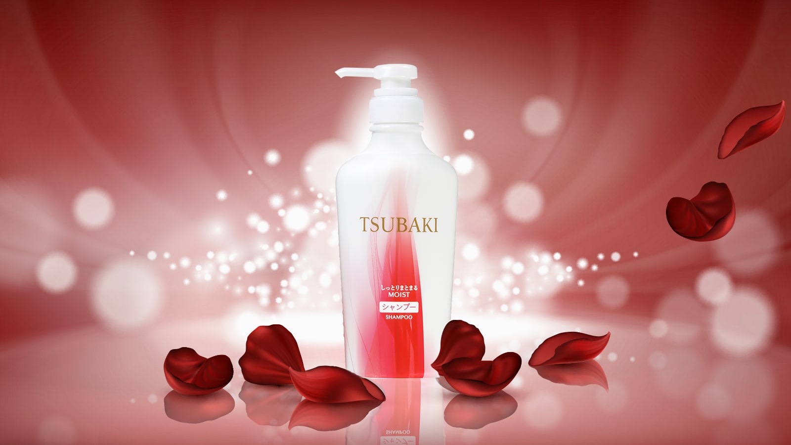 Dầu gội dưỡng ẩm và giữ nếp Shiseido Tsubaki Moist 450ml