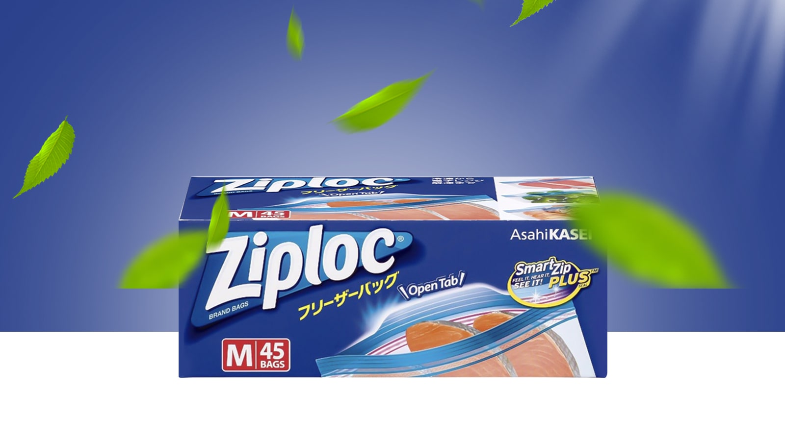 Túi bảo quản thực phẩm Ziploc (Hộp x 45 túi)