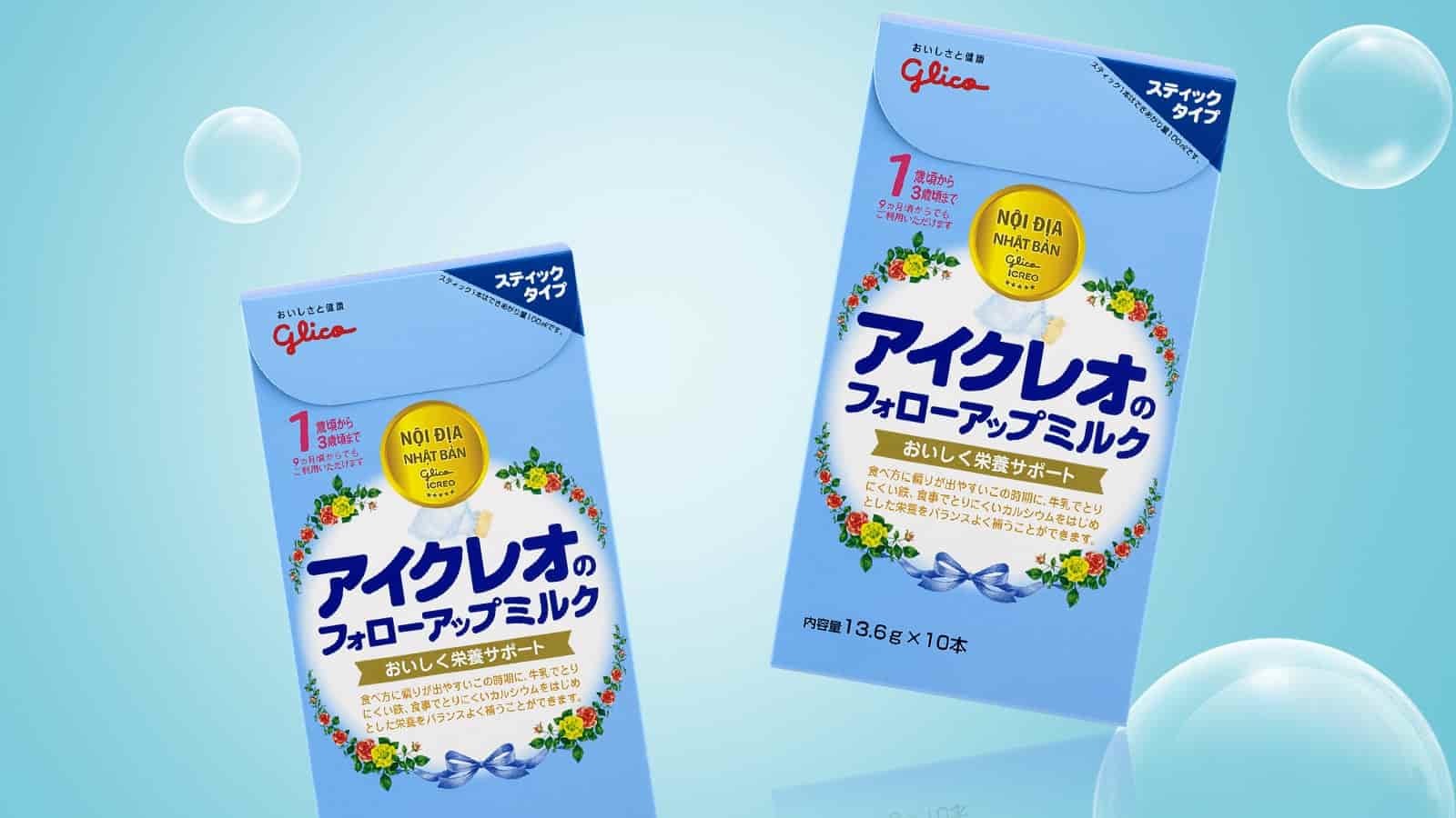 Sữa Glico Icreo số 1 Nhật Bản 10 gói (Cho bé 9 - 36 tháng)