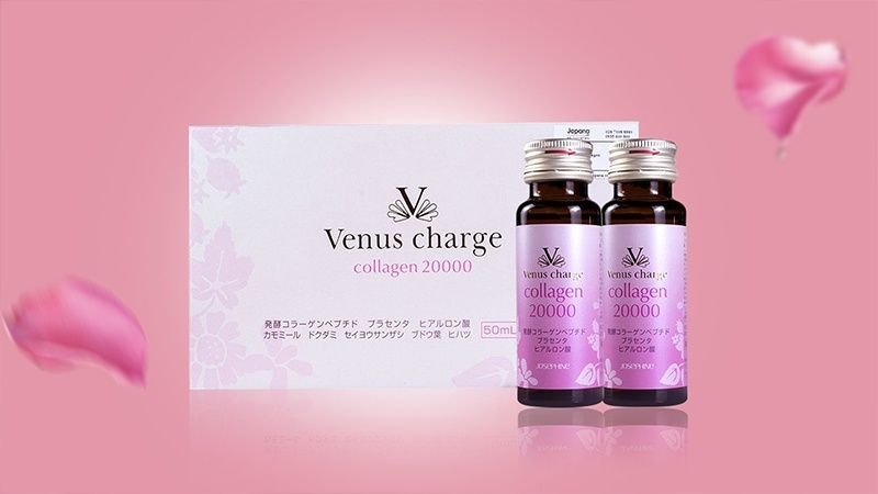Nước uống Venus Charge Collagen Peptide 20000mg Nhật Bản
