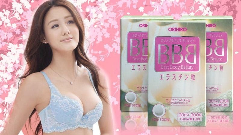 Viên uống hỗ trợ nở ngực Orihiro BBB Best Body Beauty 300 viên