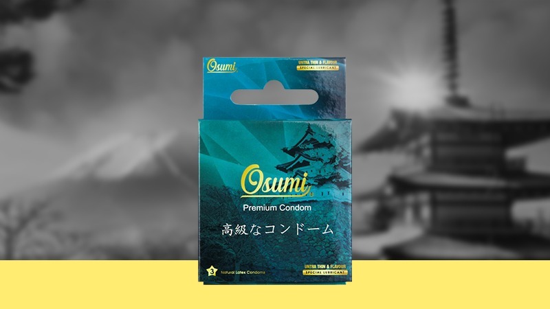 Bao cao su Osumi Ultrathin and Flavour 3 cái (Màu xanh)