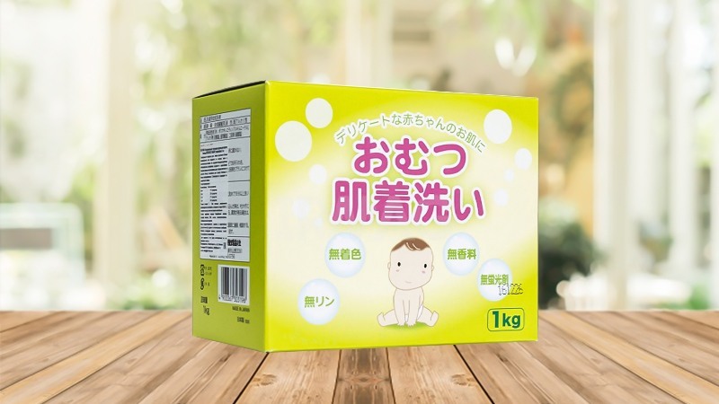Bột giặt tã và quần áo trẻ em Nhật Bản Rocket Soap 1kg