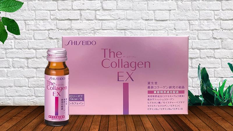 Nước uống Collagen Shiseido Ex (Hộp 10 chai x 50ml)