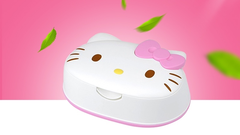 Khăn giấy ướt Nhật Bản LEC Hello Kitty SS230 80 tờ