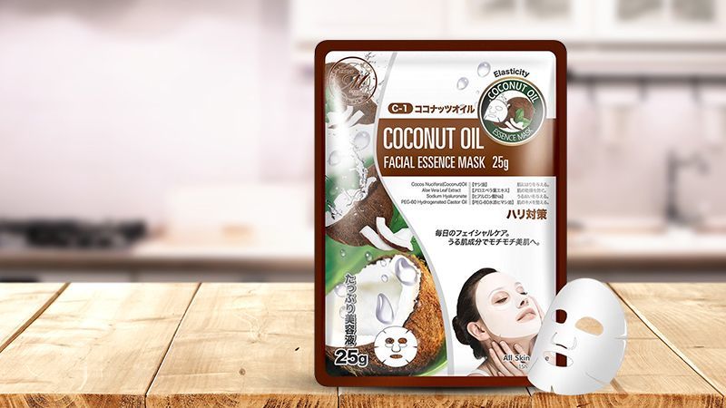 Mặt nạ dầu dừa Mitomo Natural Coconut Oil Elasticity (1 miếng)