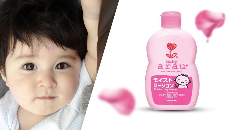 Sữa dưỡng da Nhật Bản Arau Baby dạng bình 120g