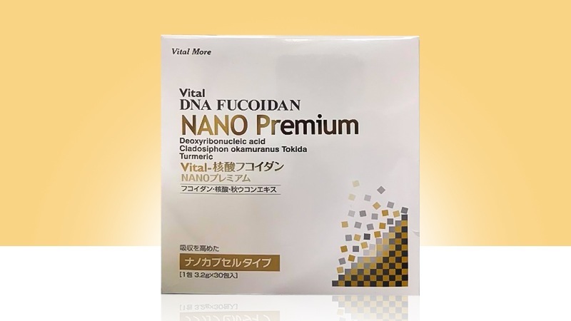 Thực phẩm hỗ trợ điều trị ung thư Vital DNA Fucoidan Nano Premium 30 gói