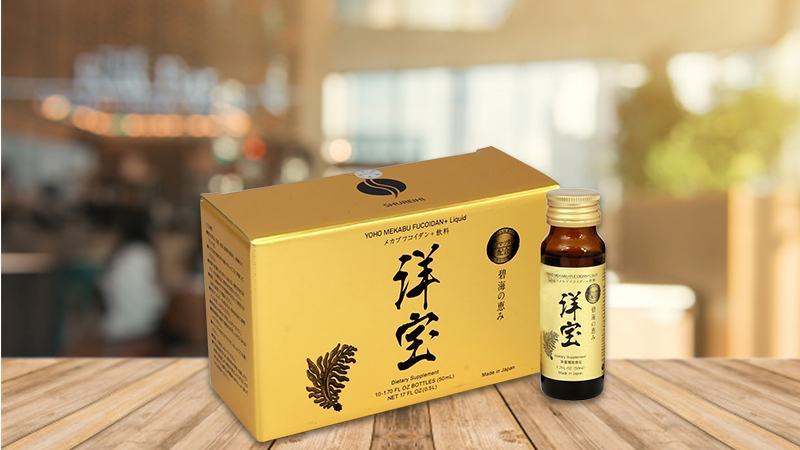 Thực phẩm hỗ trợ điều trị ung thư Yoho Mekabu Fucoidan (Hộp 10 chai x 50ml)