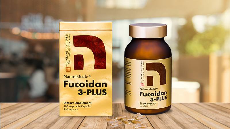 Viên uống hỗ trợ điều trị ung thư Fucoidan 3-Plus NatureMedic 160 viên