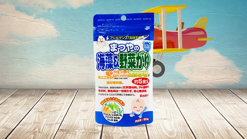 Bột ăn dặm Matsuya vị sò điệp và rong biển cho bé từ 5 tháng