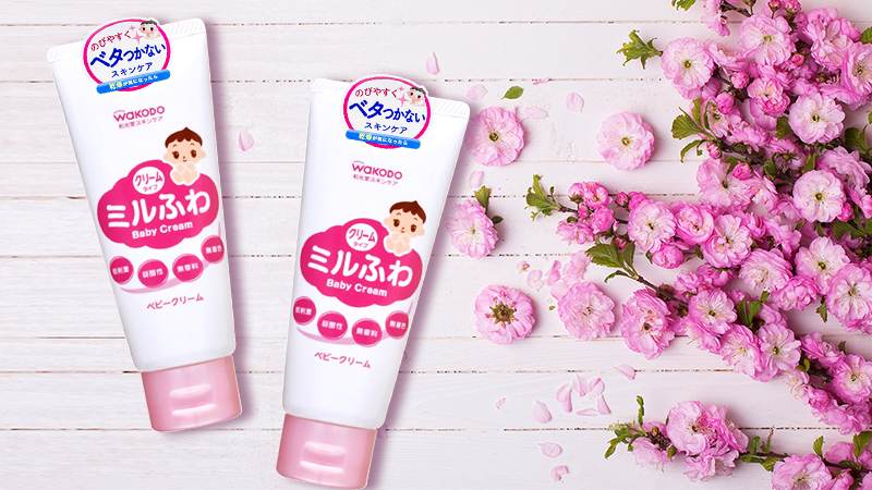 Kem dưỡng ẩm da cho bé Wakodo Baby Cream 60g