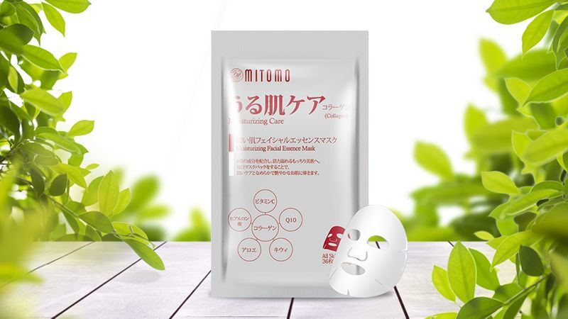 Mặt nạ collagen Mitomo Japan Collagen Moisturizing Care 36 miếng