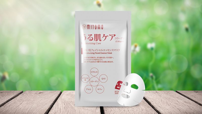 Mặt nạ collagen Mitomo Japan Collagen Moisturizing Care 36 miếng