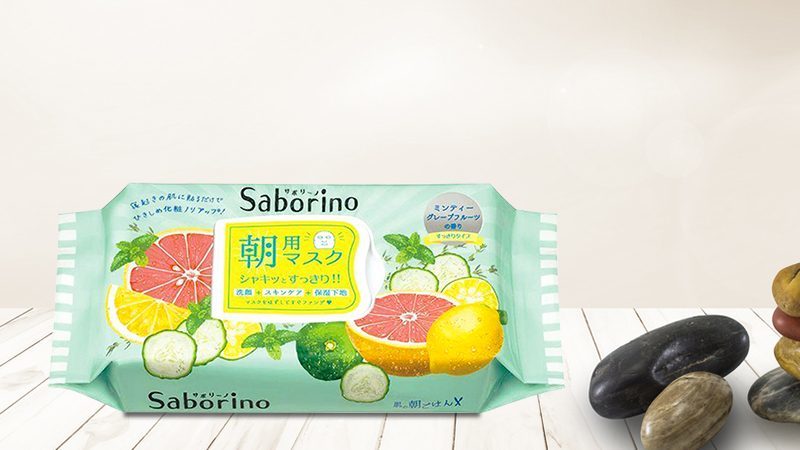 mặt nạ dưỡng ẩm buổi sáng hương bạc hà Saborino Morning Facial Sheet Mask Minty Fresh 32 miếng