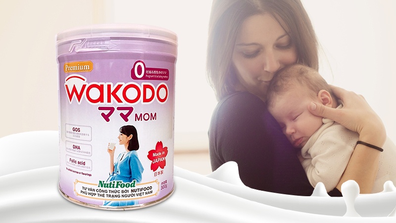 sữa dành cho mẹ bầu Wakodo Mom số 0 Nhật Bản 300g