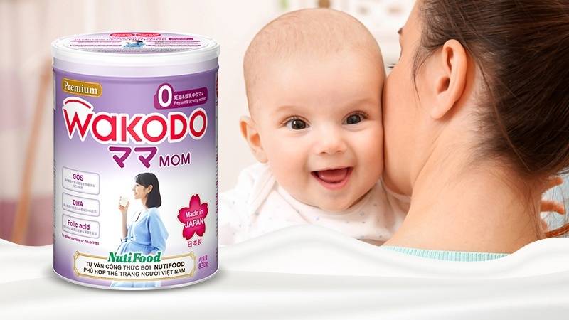 Sữa dành cho mẹ bầu Wakodo Mom số 0 Nhật Bản  830g