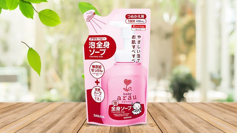 Sữa tắm Nhật Bản Arau Baby dạng túi 400ml