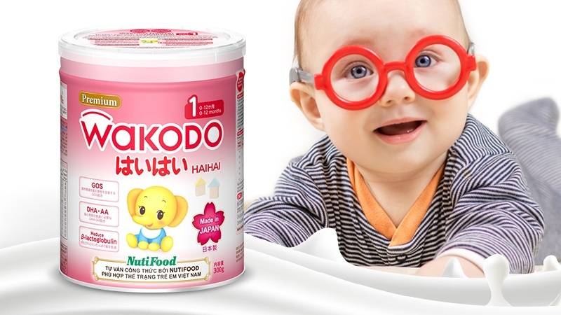 Sữa Wakodo Haihai số 1 Nhật Bản 300g (Cho bé từ 0- 1 tuổi)