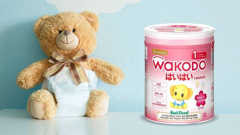 Sữa Wakodo Haihai số 1 Nhật Bản 300g (Cho bé từ 0- 1 tuổi)