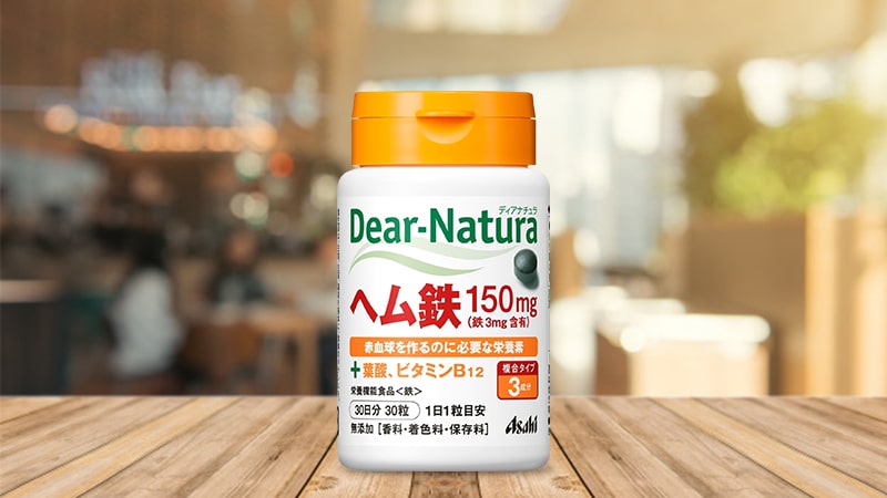 Viên uống bổ sung Sắt và Acid Folic cho mẹ bầu Asahi Dear Natura 30 viên