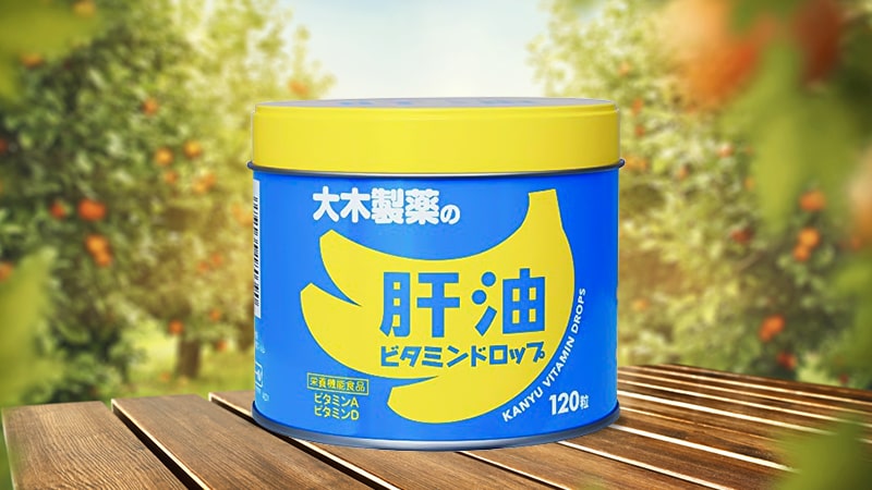 Viên uống bổ sung vitamin A & D Ohkiseiyaku 120 viên cho bé