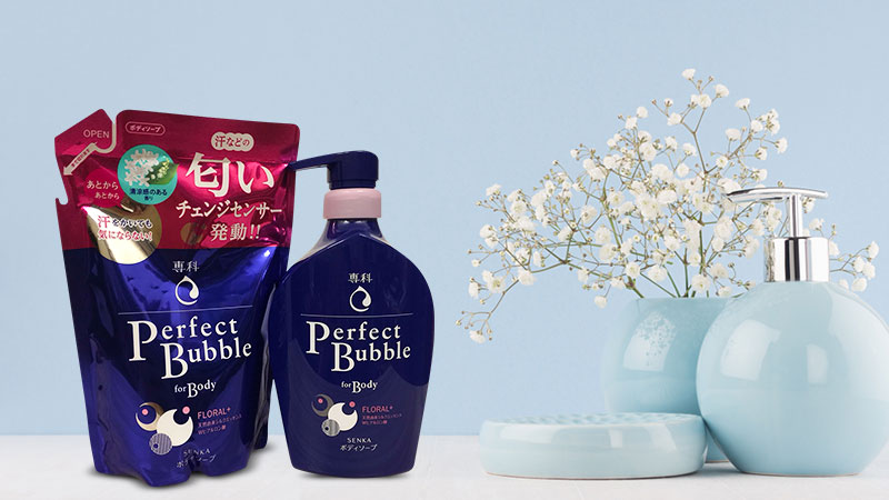 Bộ sữa tắm Senka Perfect Bubble For Body Floral+