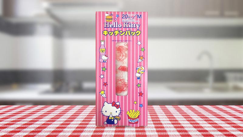 Hộp ny lông bảo quản thực phẩm hình Hello Kitty 20 túi