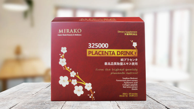 Nước uống nhau thai Mirako Placenta 325000mg (Hộp 30 chai x 20ml)