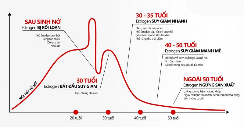 Thanh xuân úa tàn vì estrogen suy giảm dần, làm sao bây giờ?