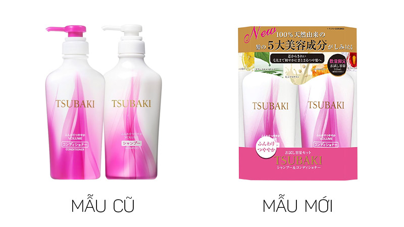 Bộ dầu gội và dầu xả bồng bềnh chắc khỏe Shiseido Tsubaki Volume 450ml