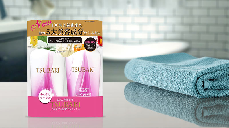 Bộ dầu gội và dầu xả bồng bềnh chắc khỏe Shiseido Tsubaki Volume 450ml
