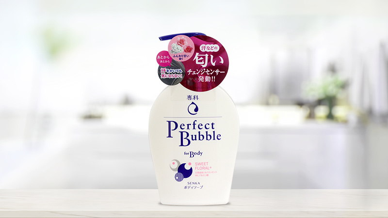 Sữa tắm Senka Perfect Bubble For Body Sweet Floral 500ml