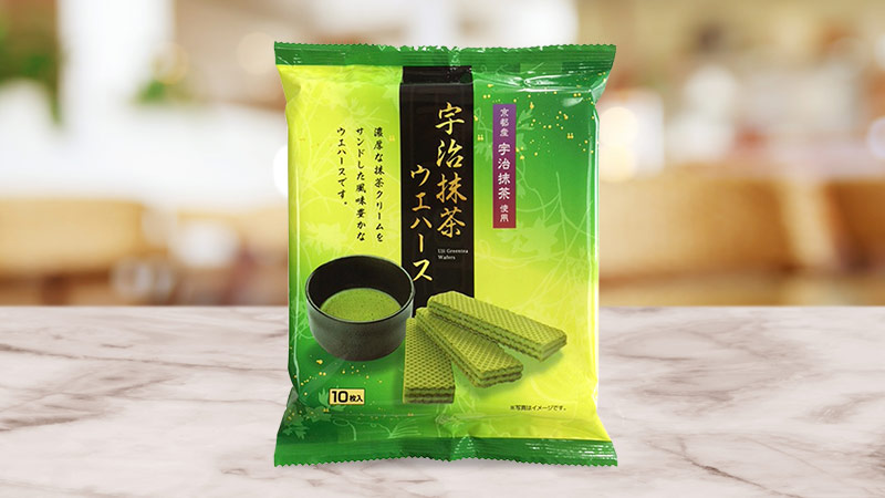 Bánh xốp trà xanh Matcha Nakashin Seika Uji 10 cái