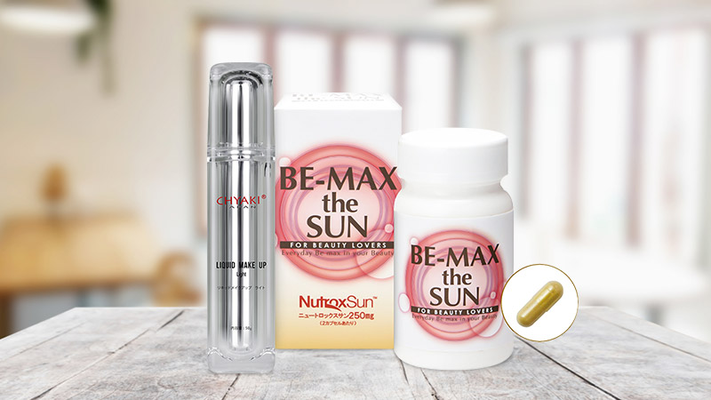 Bộ đôi làm đẹp trắng sáng rạng rỡ Be-Max The Sun 30 viên và kem nền Chyaki Liquid Makeup 50g