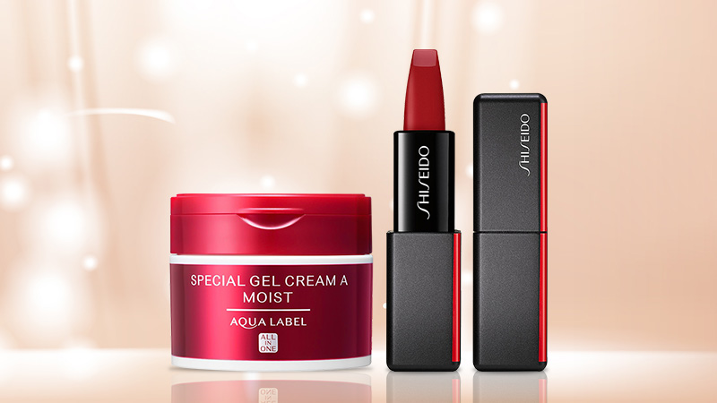 Bộ đôi tô điểm nhan sắc hiện đại kem dưỡng Shiseido Aqualabel 90g và son lỳ Shiseido ModernMatte Powder 4g