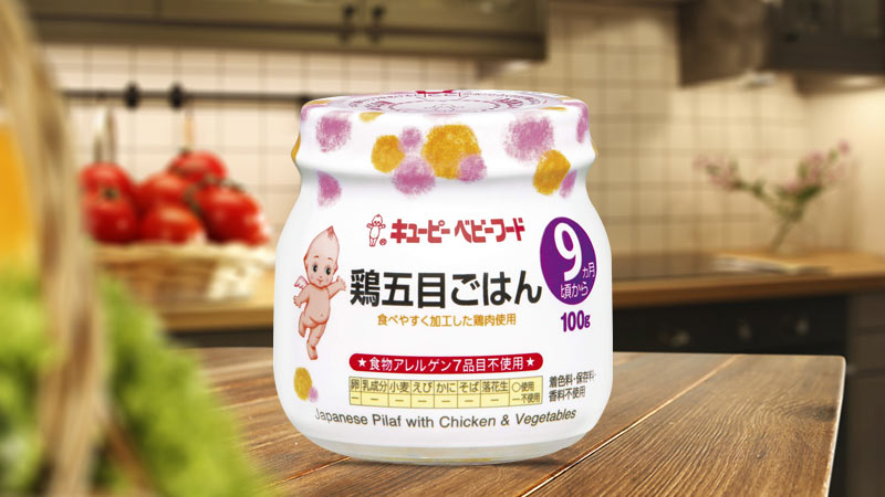 Cơm hầm gà và rau củ kiểu Nhật Kewpie 100g (Cho trẻ từ 9 tháng)
