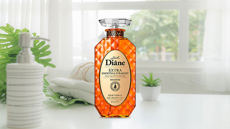 Dầu gội vào nếp thẳng mượt Moist Diane Extra Smooth & Straight 450ml