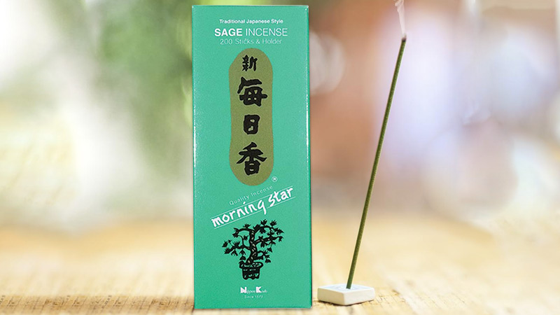Hương Nippon Kodo Morning Star Sage 200 que (Hương lá xô thơm) 