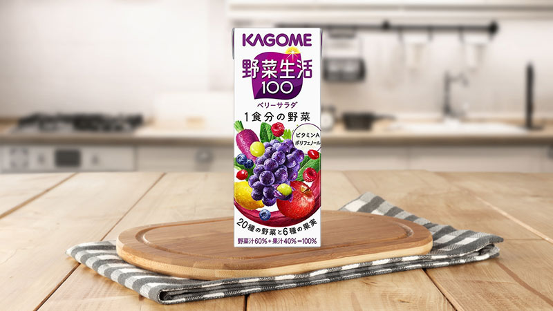 Nước ép rau củ quả nguyên chất Kagome Berry Salad