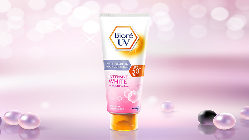 Serum chống nắng dưỡng thể kháng bụi trắng da Bioré UV SPF 50+/PA+++