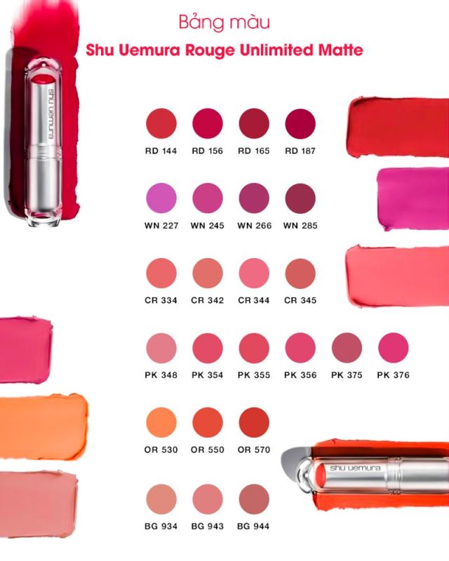 Son môi Shu Uemura Rouge Unlimited Matte 3.4g