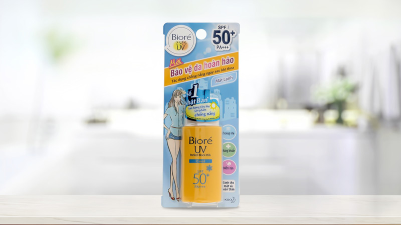 Sữa chống nắng mát lạnh Bioré UV Perfect Protect Milk Cool ...
