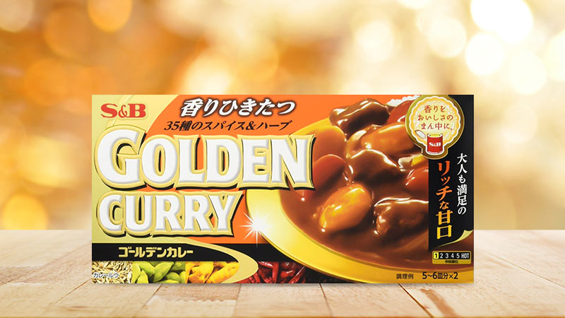 Viên nấu cà ri S&B Golden Curry 198g (Vị mặn ngọt)