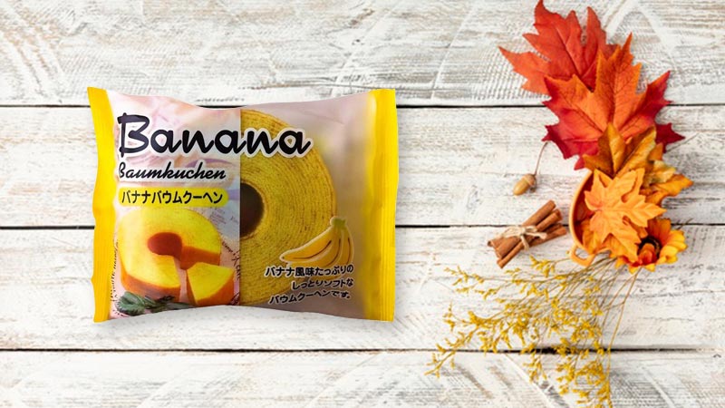 Bánh cuộn vị chuối Marukin Taiyo Banana Baumkuchen