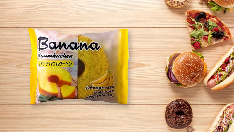 Bánh cuộn vị chuối Marukin Taiyo Banana Baumkuchen